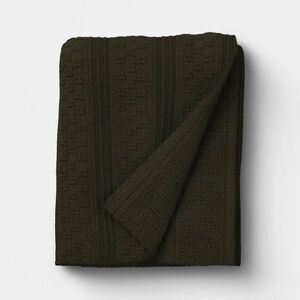 Threshold - 50"x60" Dimensional Knit Throw Green - Threshold Green